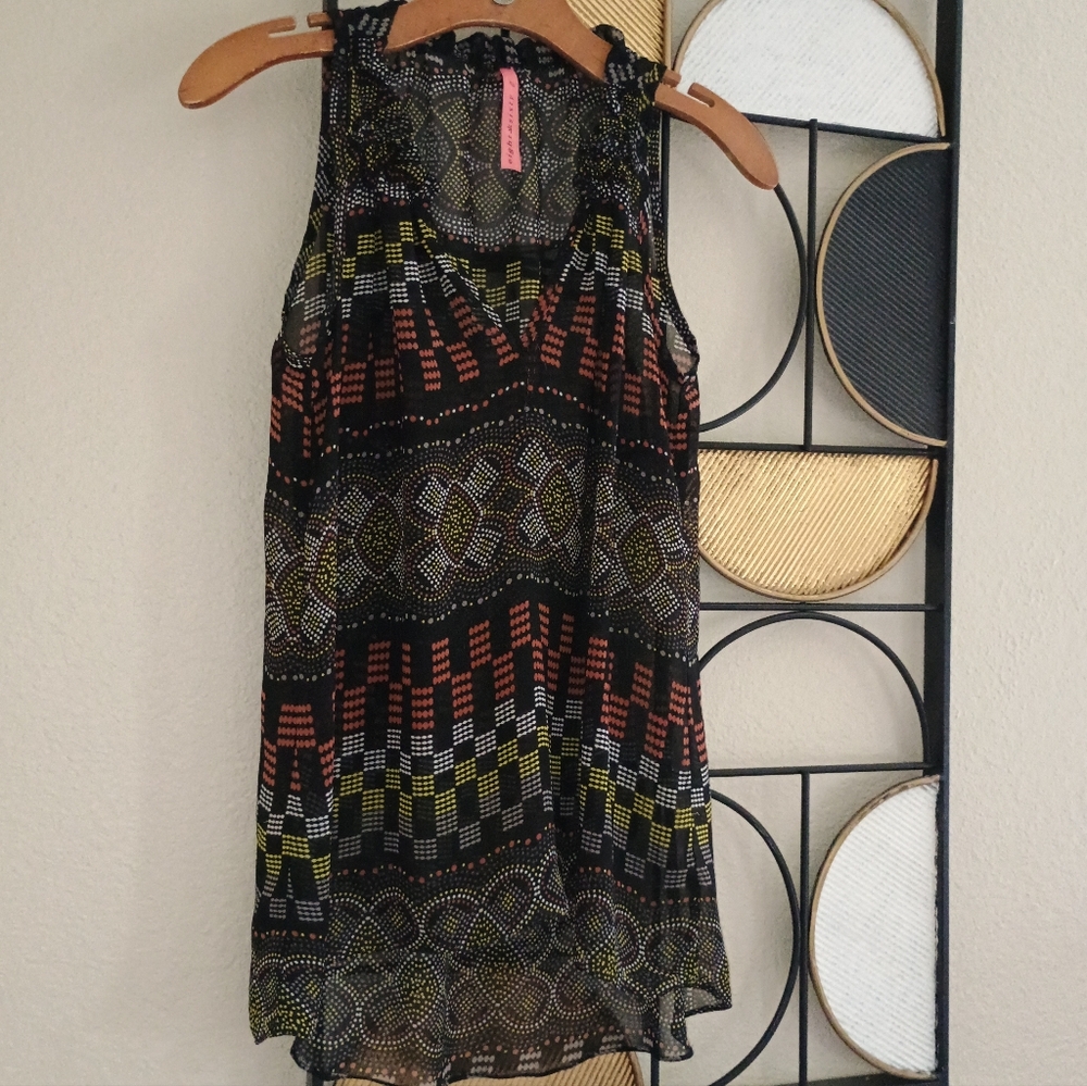 4/$25 Eight Sixty Sheer Tunic Tank, S